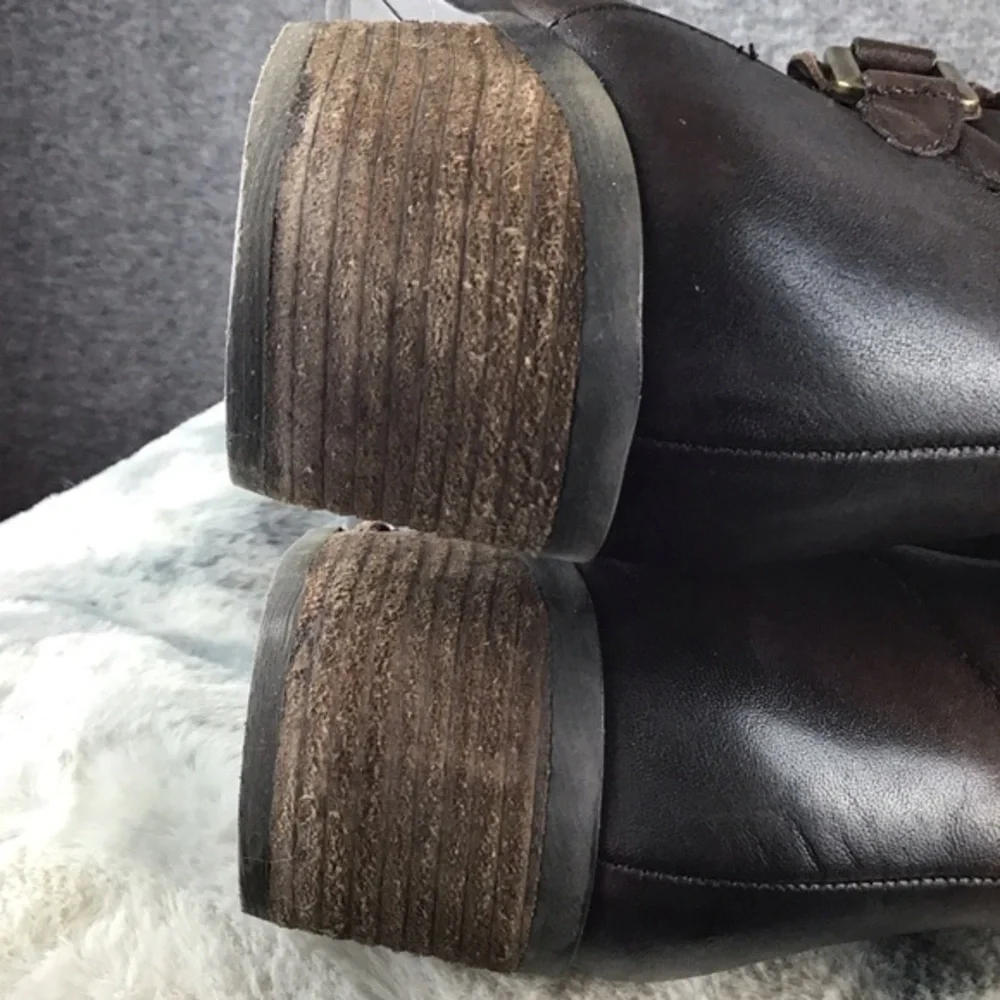 Vince Camuto Brown Leather Knee-High Boots Size 7.5‎